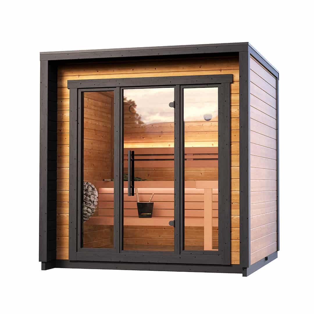 Leil Saunas Sauna Leil Patio XS 4 Person Outdoor Sauna