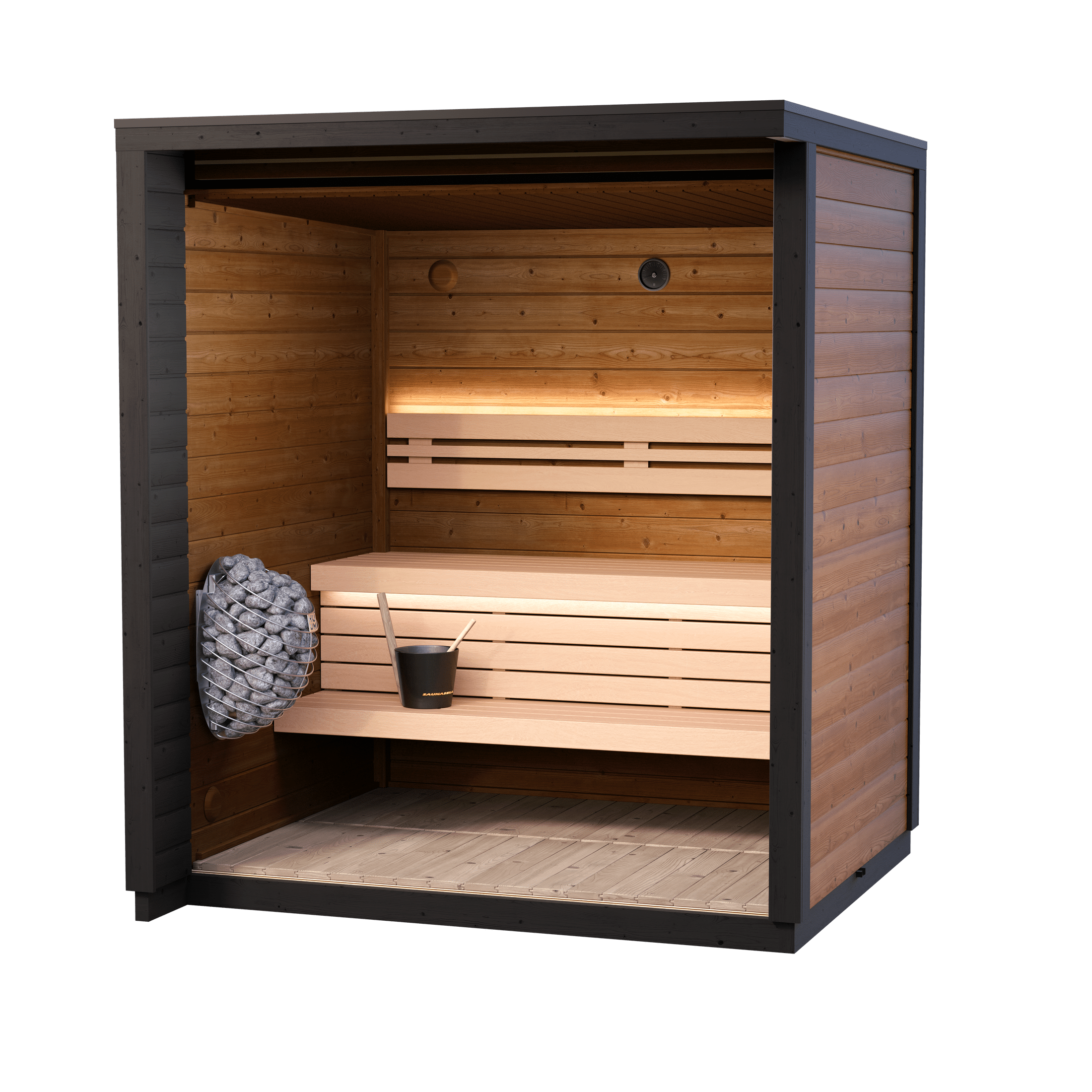 Leil Saunas Sauna Leil Patio XXS 3 Person Outdoor Sauna