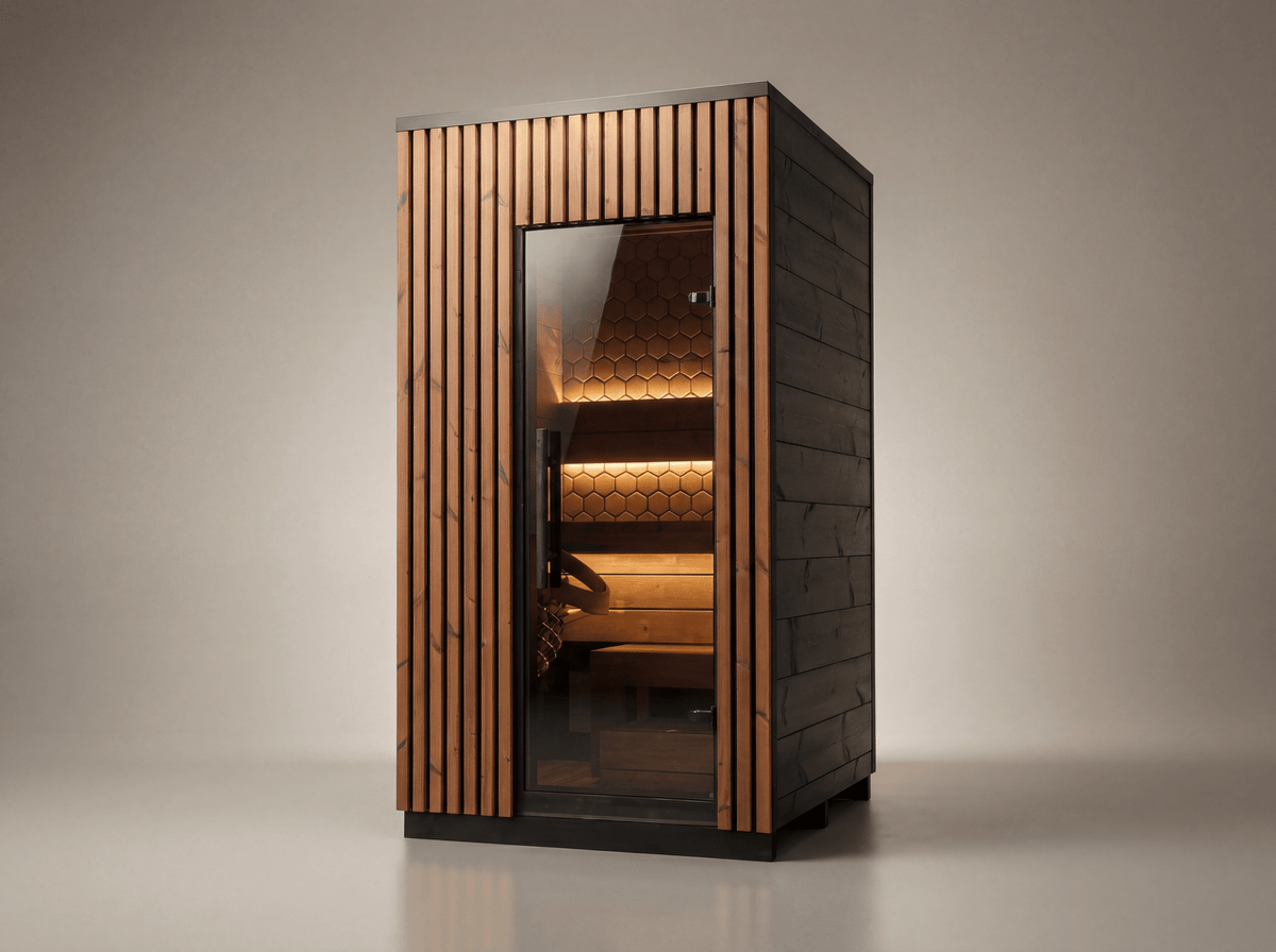 Leil Saunas Sauna Leil Viva 120 1 Person Outdoor Sauna Kit