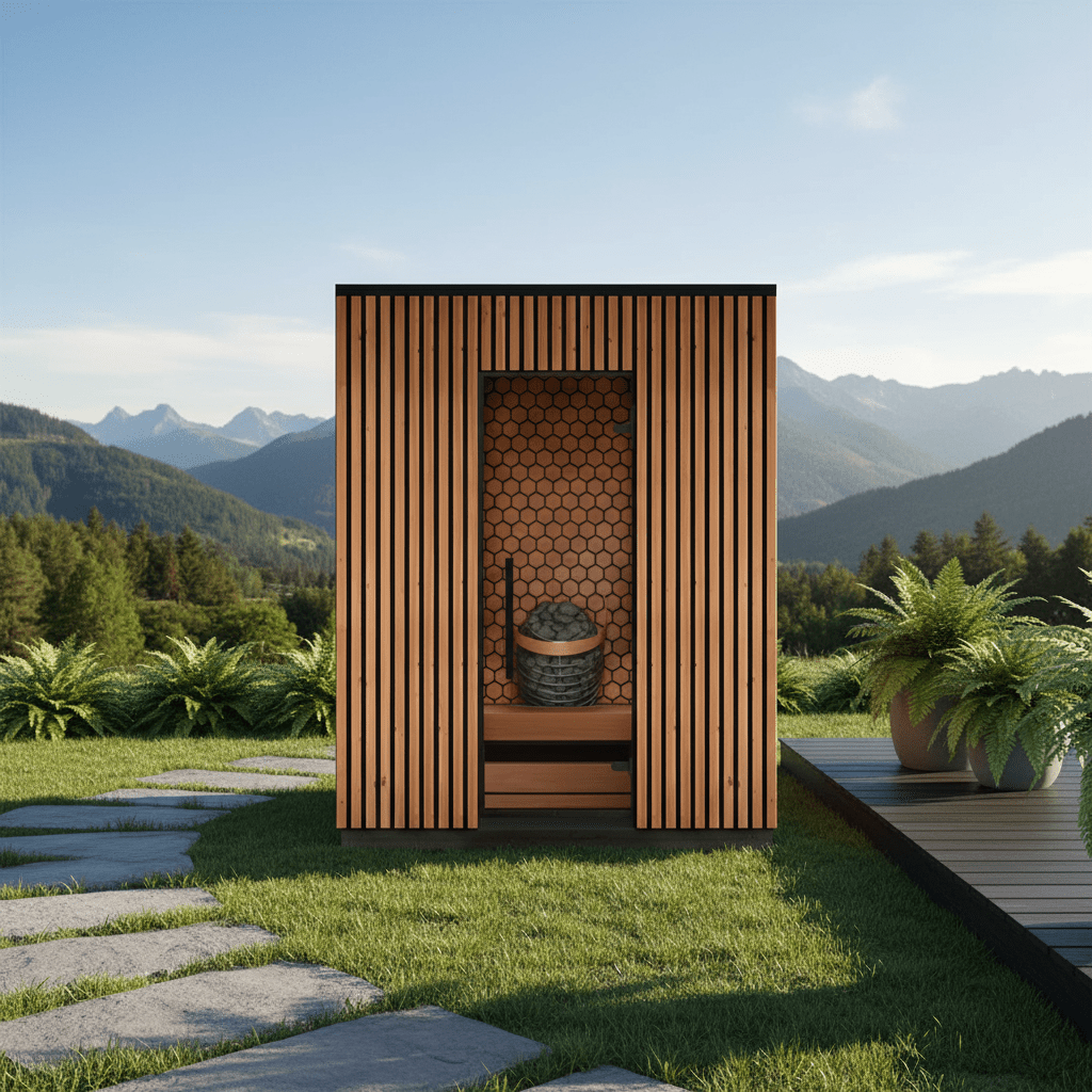 Leil Saunas Sauna Leil Viva 180 4 Person Outdoor Sauna Kit