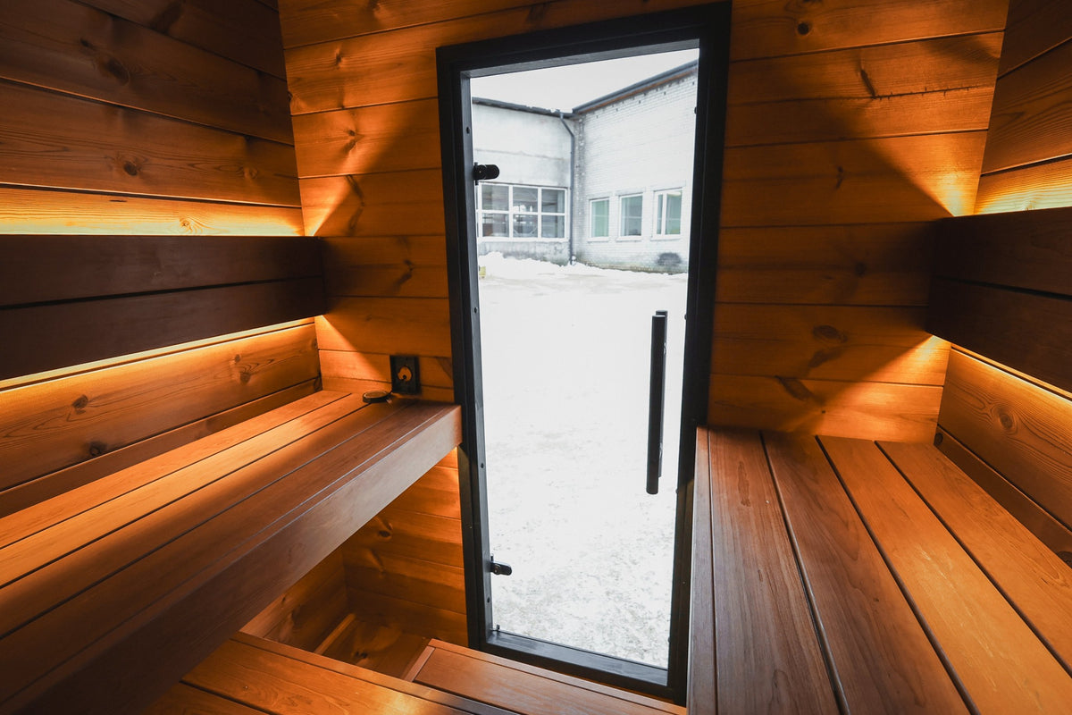 Leil Saunas Sauna Leil Viva 180 4 Person Outdoor Sauna Kit