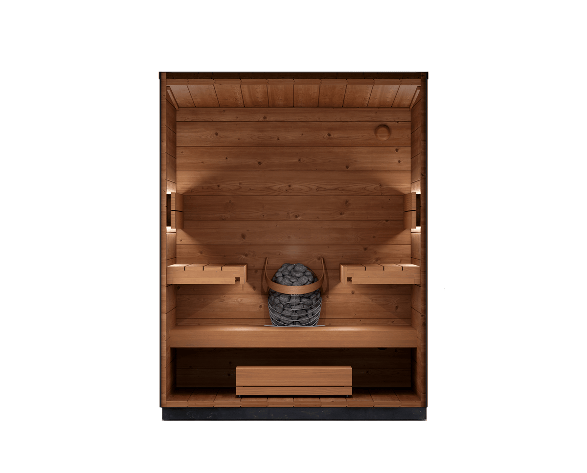 Leil Saunas Sauna Leil Viva 180 4 Person Outdoor Sauna Kit