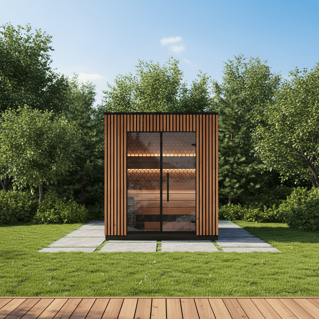 Leil Saunas Sauna Leil Viva 210 4 Person Outdoor Sauna Kit