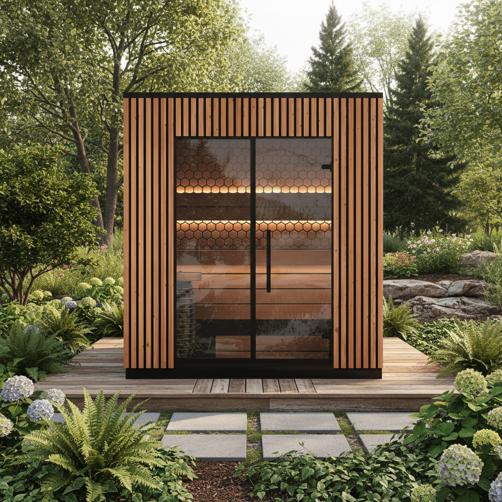 Leil Saunas Sauna Leil Viva 210 4 Person Outdoor Sauna Kit