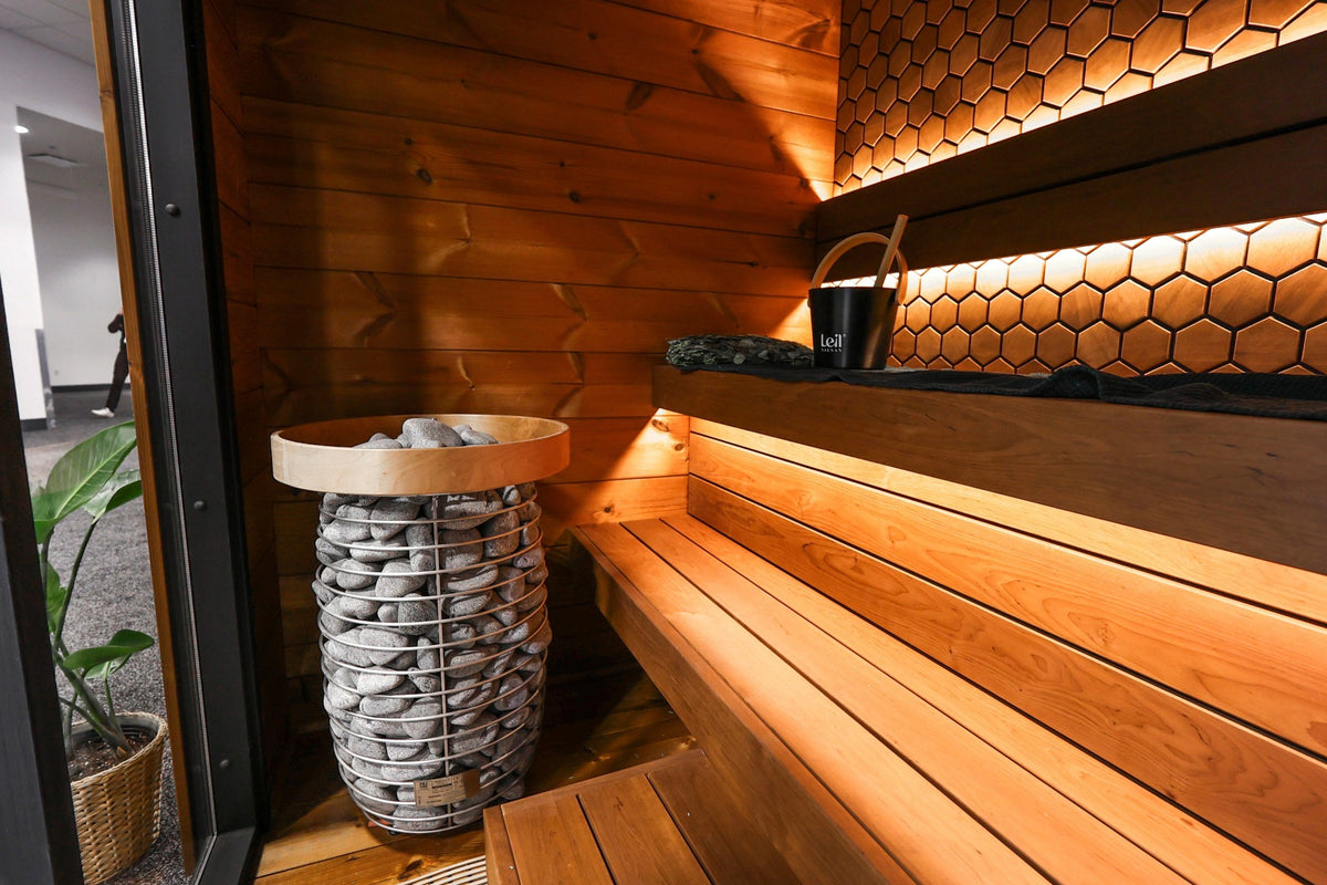 Leil Saunas Sauna Leil Viva 210 4 Person Outdoor Sauna Kit