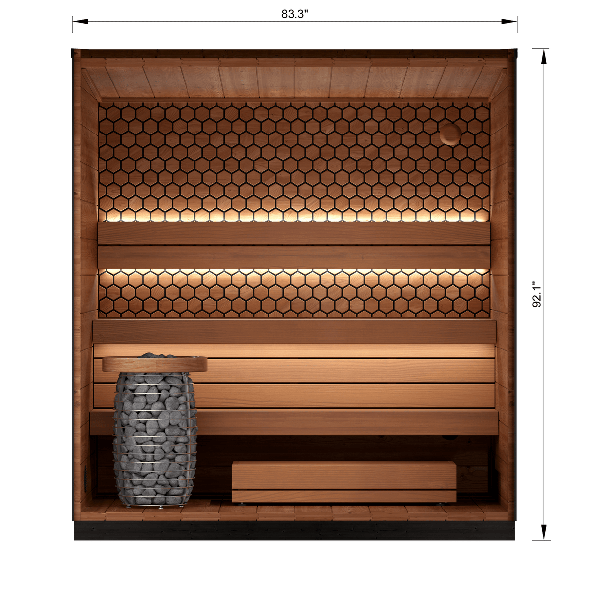 Leil Saunas Sauna Leil Viva 210 4 Person Outdoor Sauna Kit