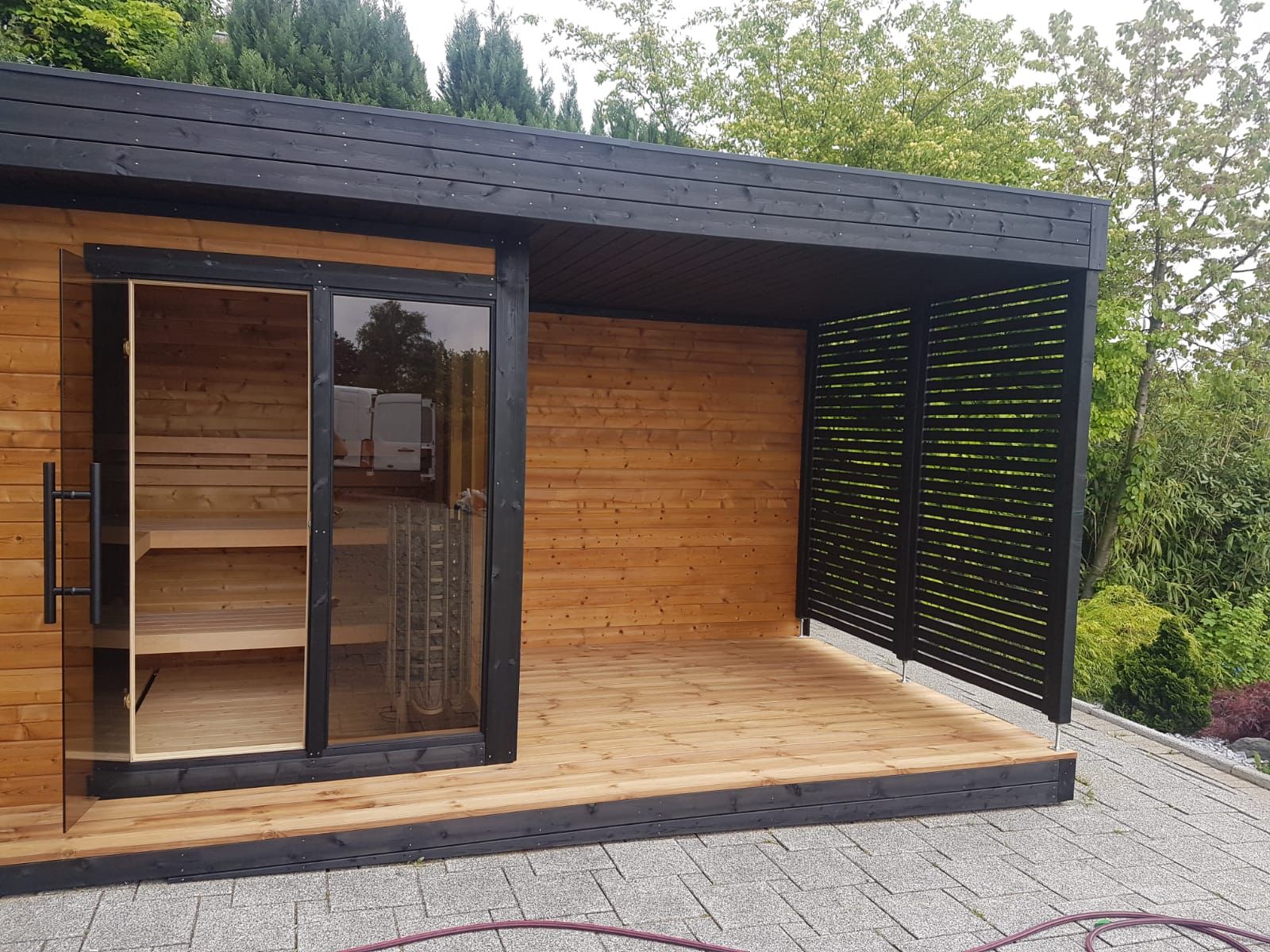 Leil Saunas Sauna Yes (+$1,160) Leil Patio S Plus 4 Person Outdoor Sauna