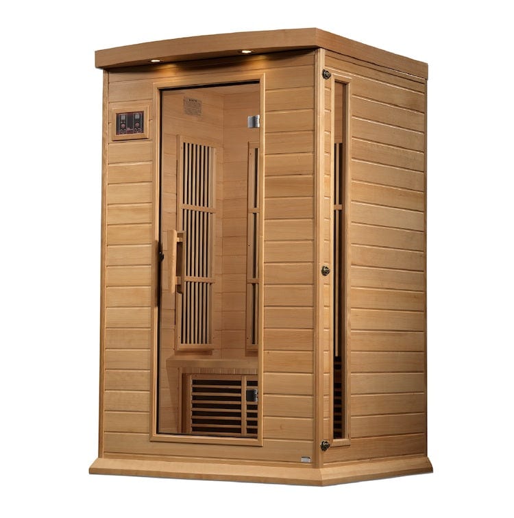 Maxxus Saunas Maxxus 2-Person Near Zero EMF FAR Infrared Sauna Canadian Hemlock MX-K206-01-ZF
