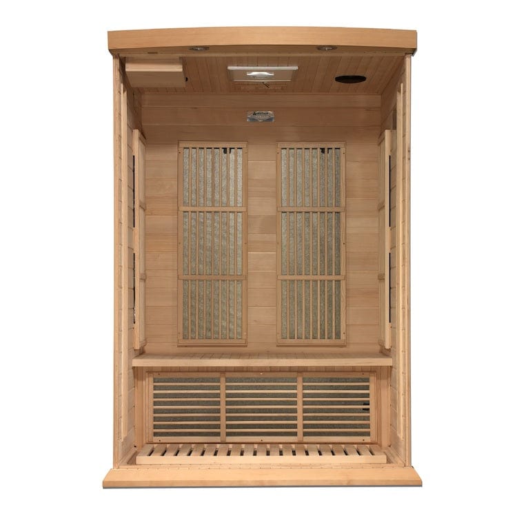 Maxxus Saunas Maxxus 2-Person Near Zero EMF FAR Infrared Sauna Canadian Hemlock MX-K206-01-ZF