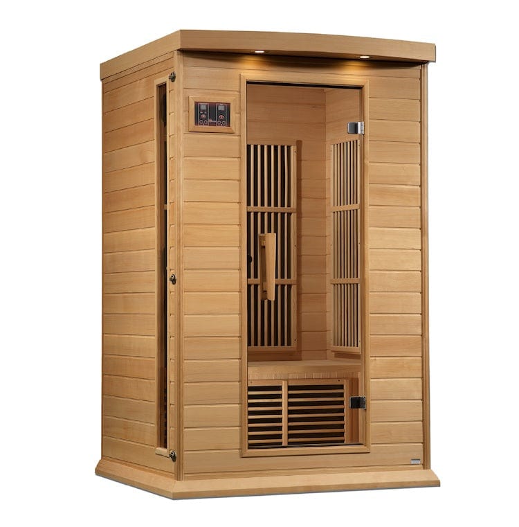 Maxxus Saunas Maxxus 2-Person Near Zero EMF FAR Infrared Sauna Canadian Hemlock MX-K206-01-ZF