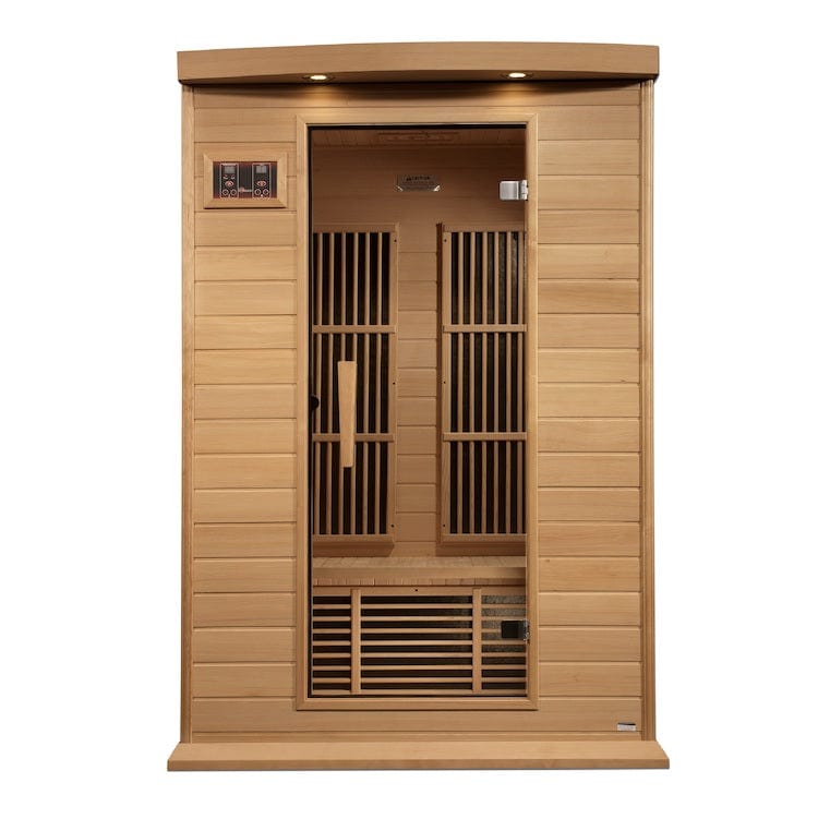 Maxxus Saunas Maxxus 2-Person Near Zero EMF FAR Infrared Sauna Canadian Hemlock MX-K206-01-ZF