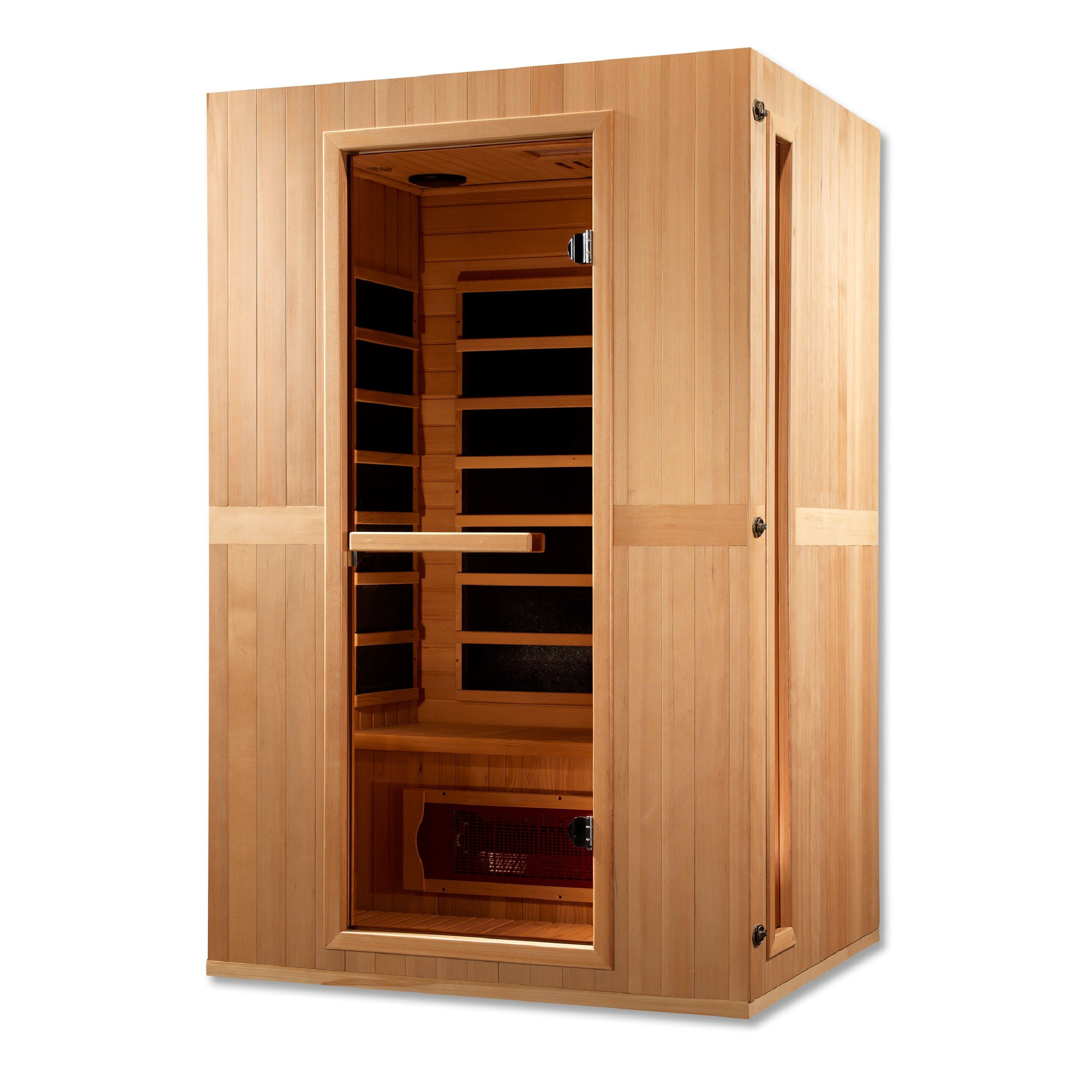 Maxxus Saunas Maxxus 2-Person "Serenity" Dual Tech Low EMF FAR Infrared Sauna Canadian Hemlock MX-LS2-01