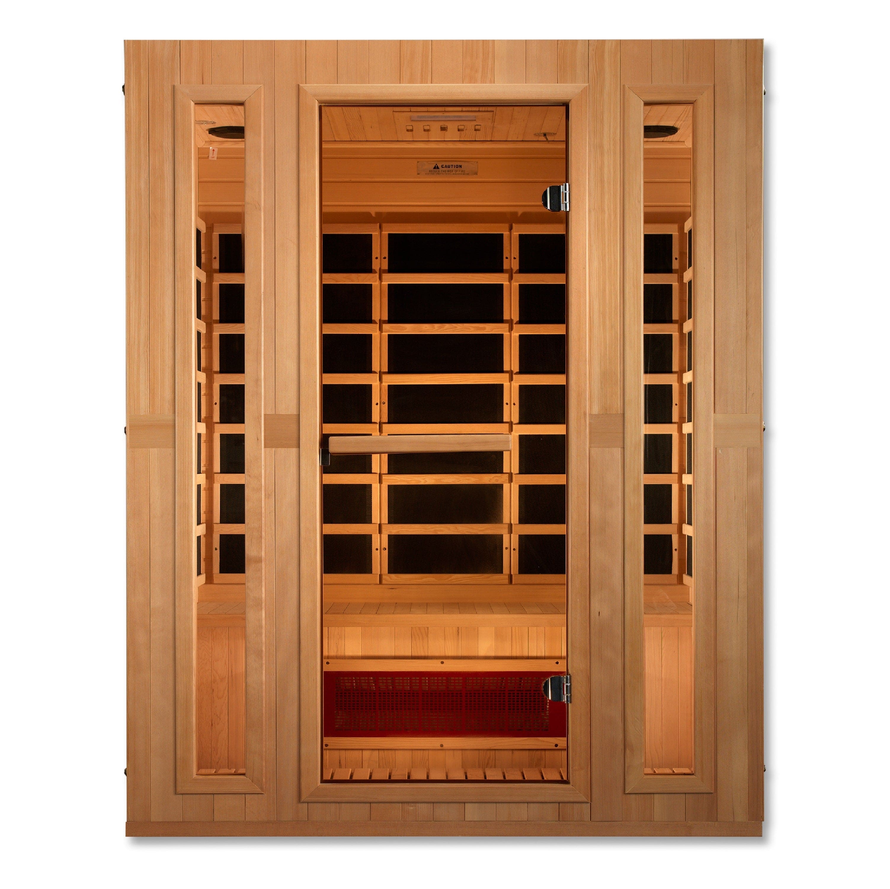 Maxxus Saunas Maxxus 3-Person "Trinity" Dual TechLow EMF FAR Infrared Sauna Canadian Hemlock MX-LS3-01
