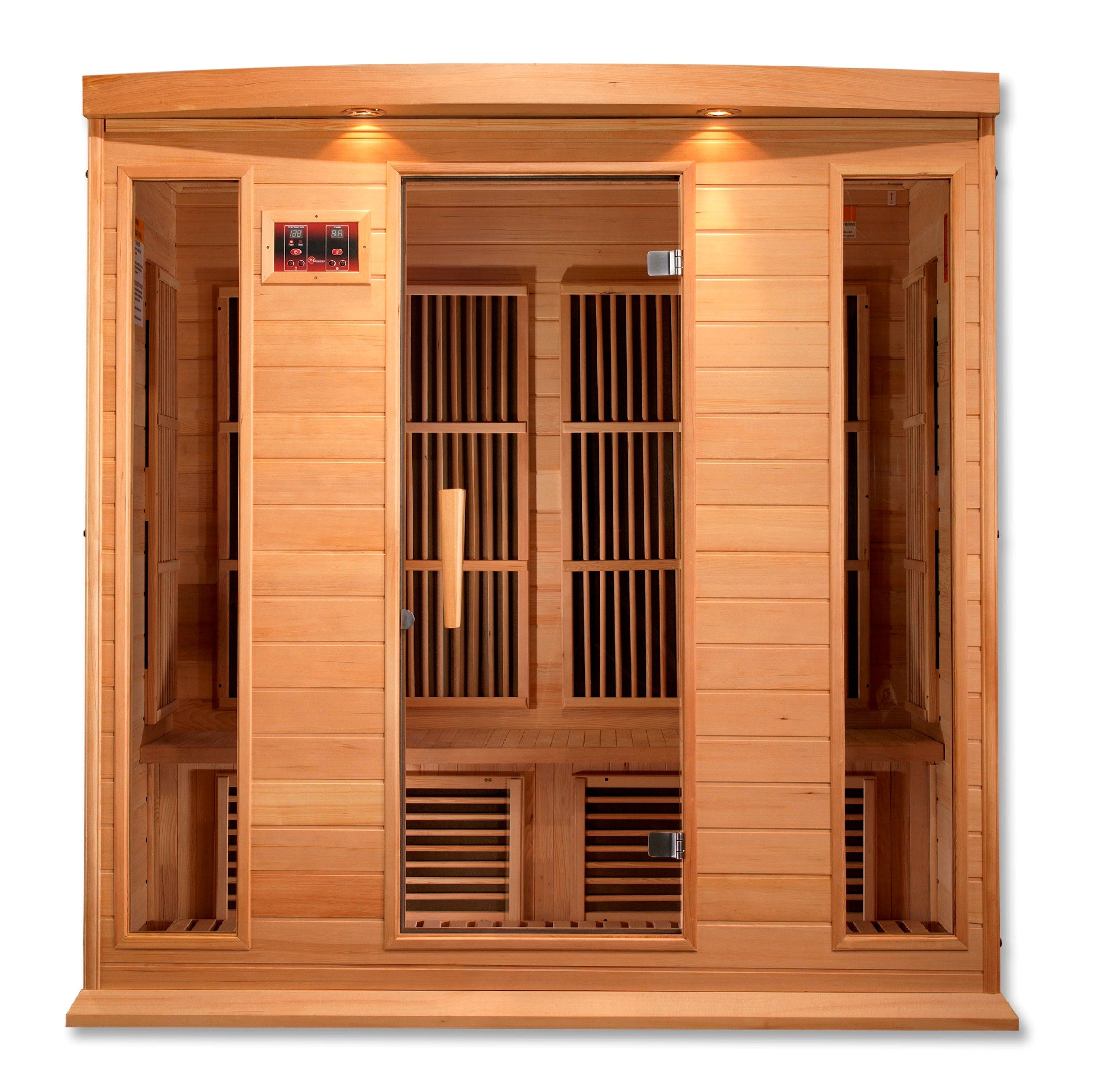 Maxxus Saunas Maxxus 4-Person Low EMF FAR Infrared Sauna Canadian Hemlock MX-K406-01
