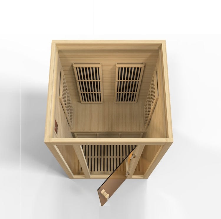 Maxxus Saunas Maxxus Seattle 2-Person Near Zero EMF (Under 2MG) FAR Infrared Sauna Canadian Hemlock MX-J206-01-ZF