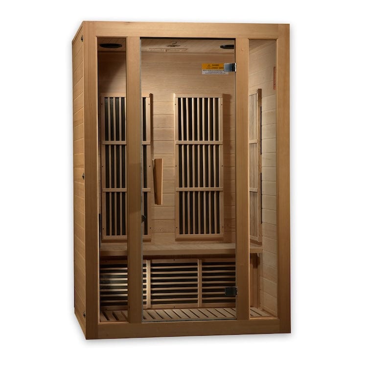 Maxxus Saunas Maxxus Seattle 2-Person Near Zero EMF (Under 2MG) FAR Infrared Sauna Canadian Hemlock MX-J206-01-ZF