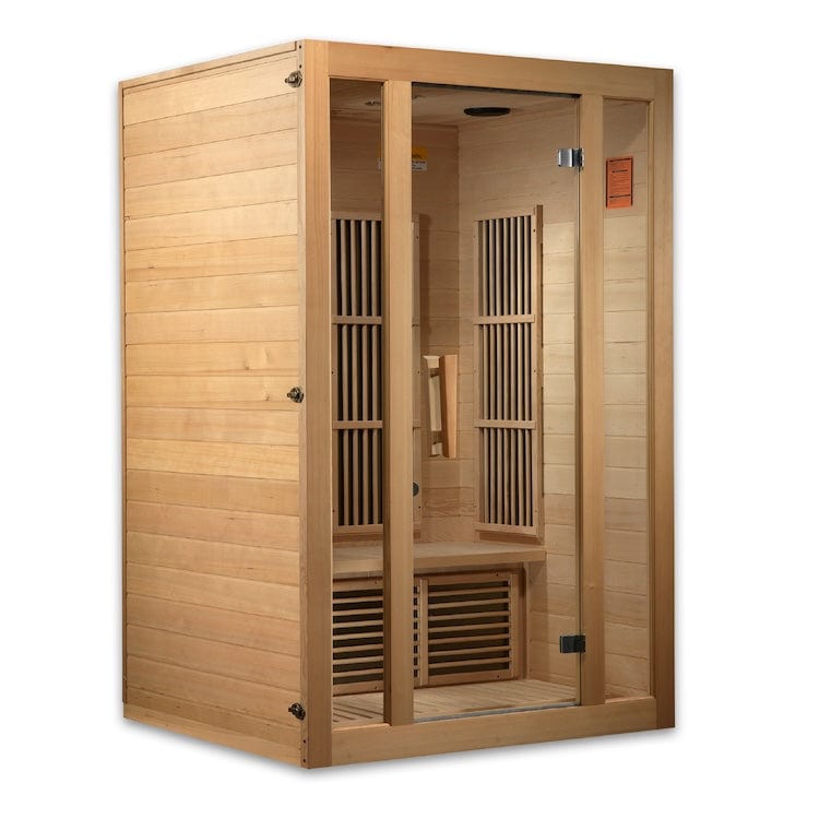 Maxxus Saunas Maxxus Seattle 2-Person Near Zero EMF (Under 2MG) FAR Infrared Sauna Canadian Hemlock MX-J206-01-ZF