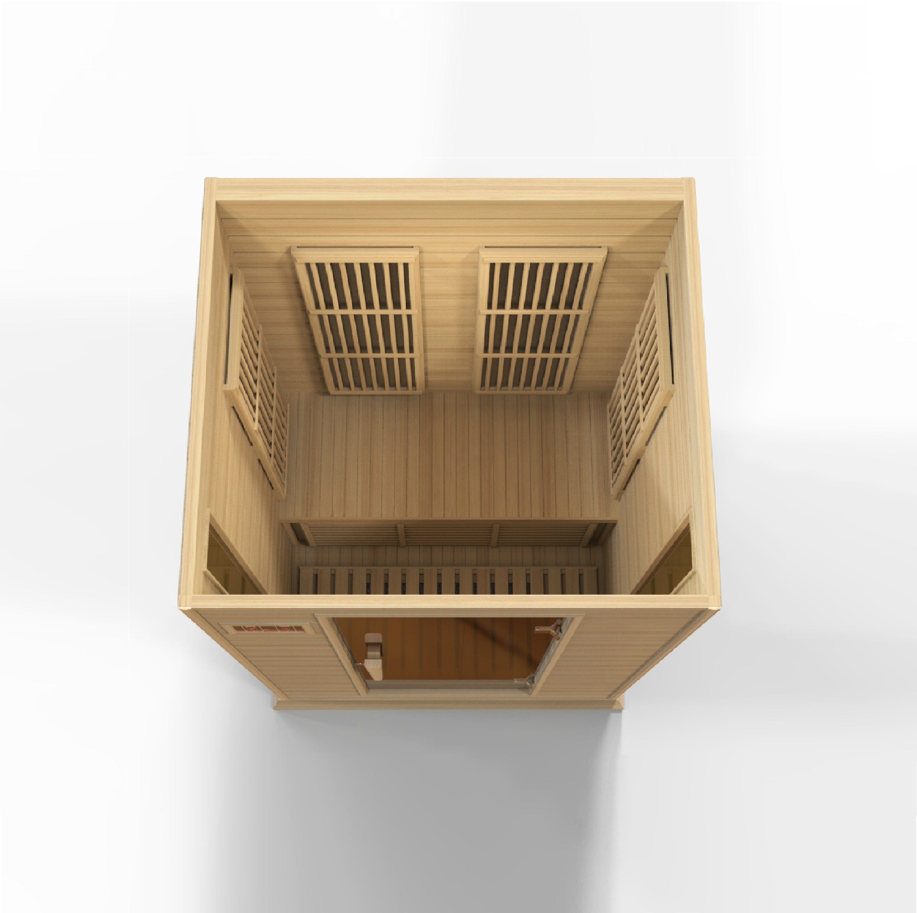 Maxxus Saunas Sauna Maxxus 2-Person Low EMF FAR Infrared Sauna Canadian Hemlock MX-K206-01