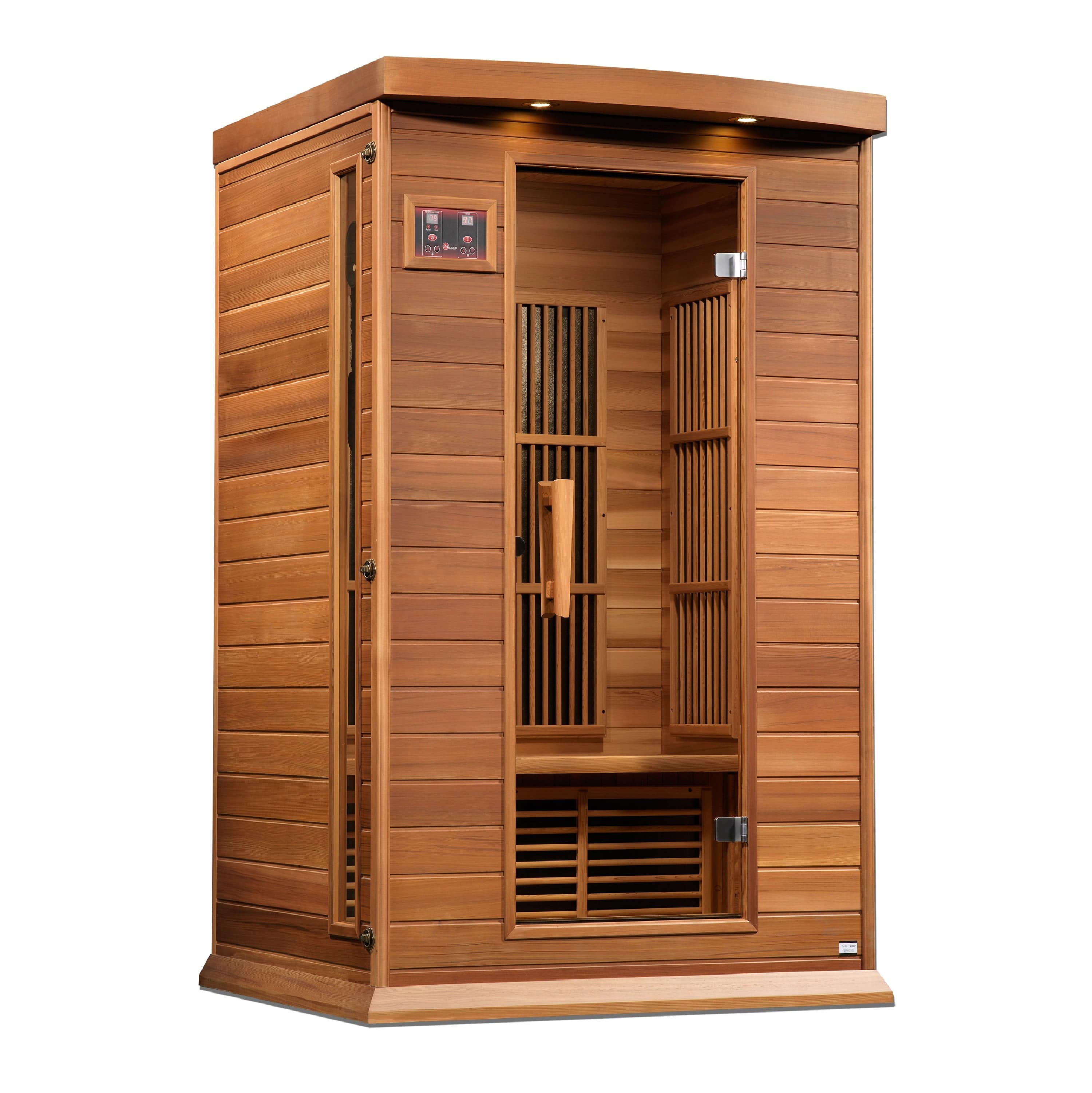 Maxxus Saunas Sauna Maxxus 2-Person Near Zero EMF FAR Infrared Sauna Canadian Red Cedar MX-K206-01-ZF CED