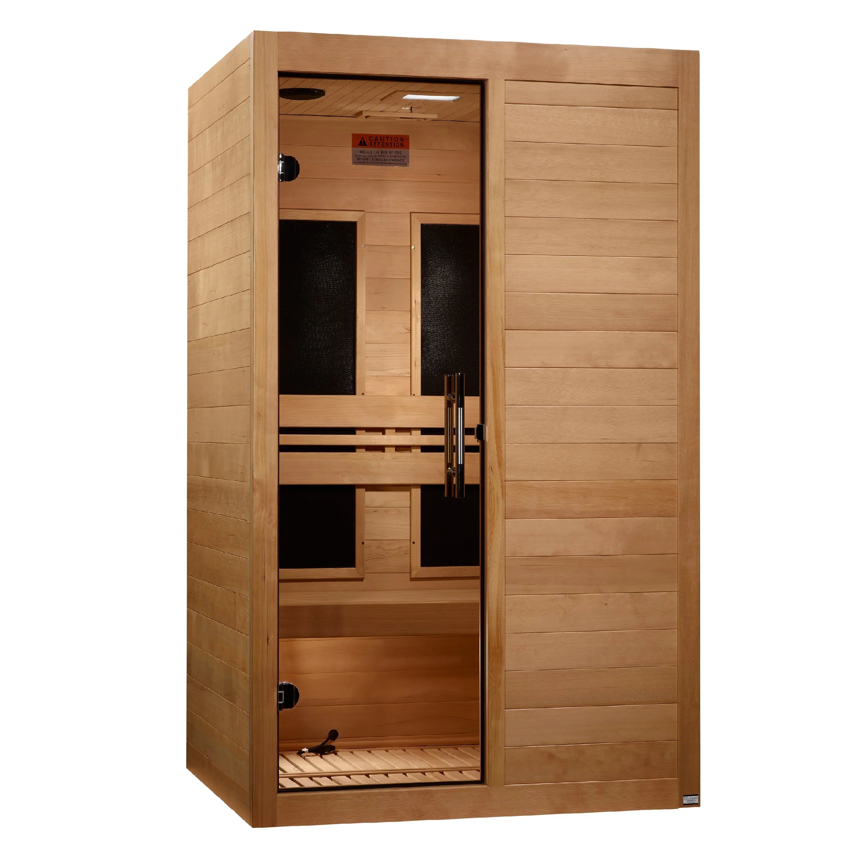 Maxxus Saunas Sauna Maxxus 2-Person S-Line Low EMF FAR Infrared Sauna - Canadian Hemlock MX-S206-01