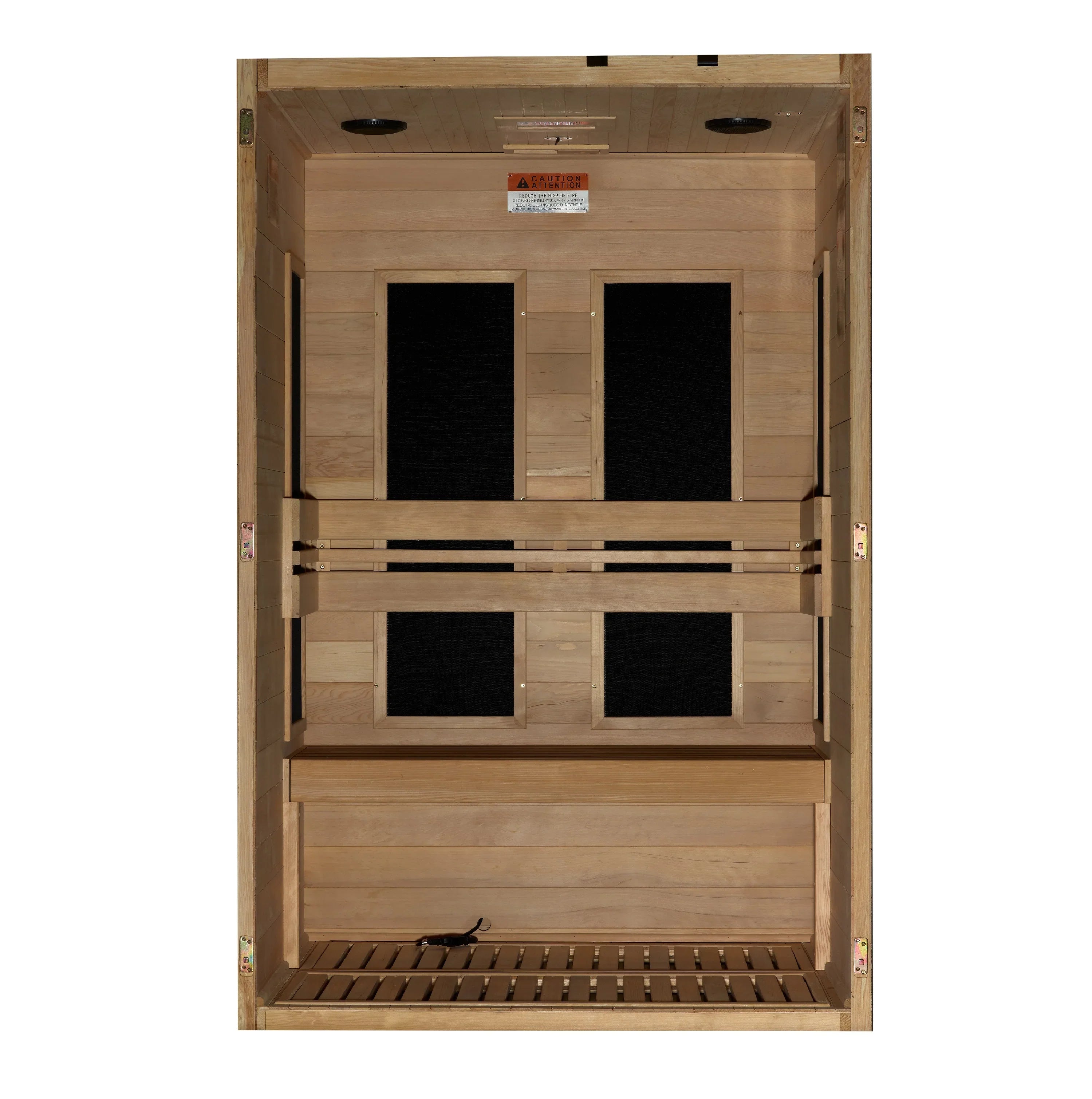 Maxxus Saunas Sauna Maxxus 2-Person S-Line Low EMF FAR Infrared Sauna - Canadian Hemlock MX-S206-01