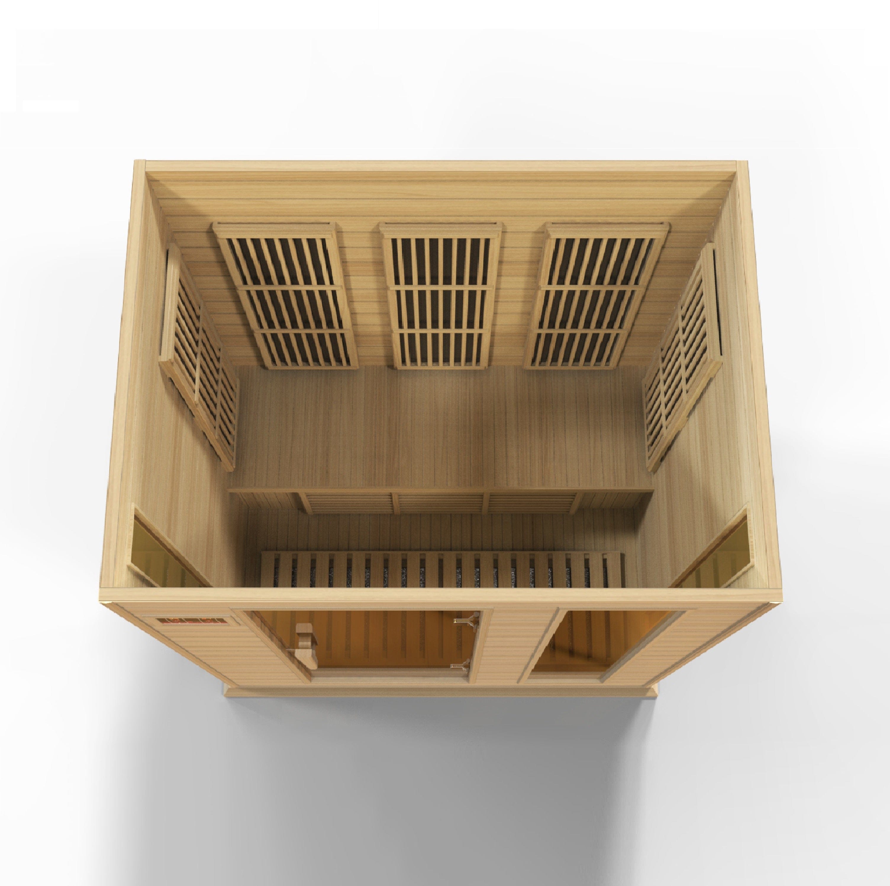 Maxxus Saunas Sauna Maxxus 3-Person Low EMF FAR Infrared Sauna Canadian Hemlock MX-K306-01