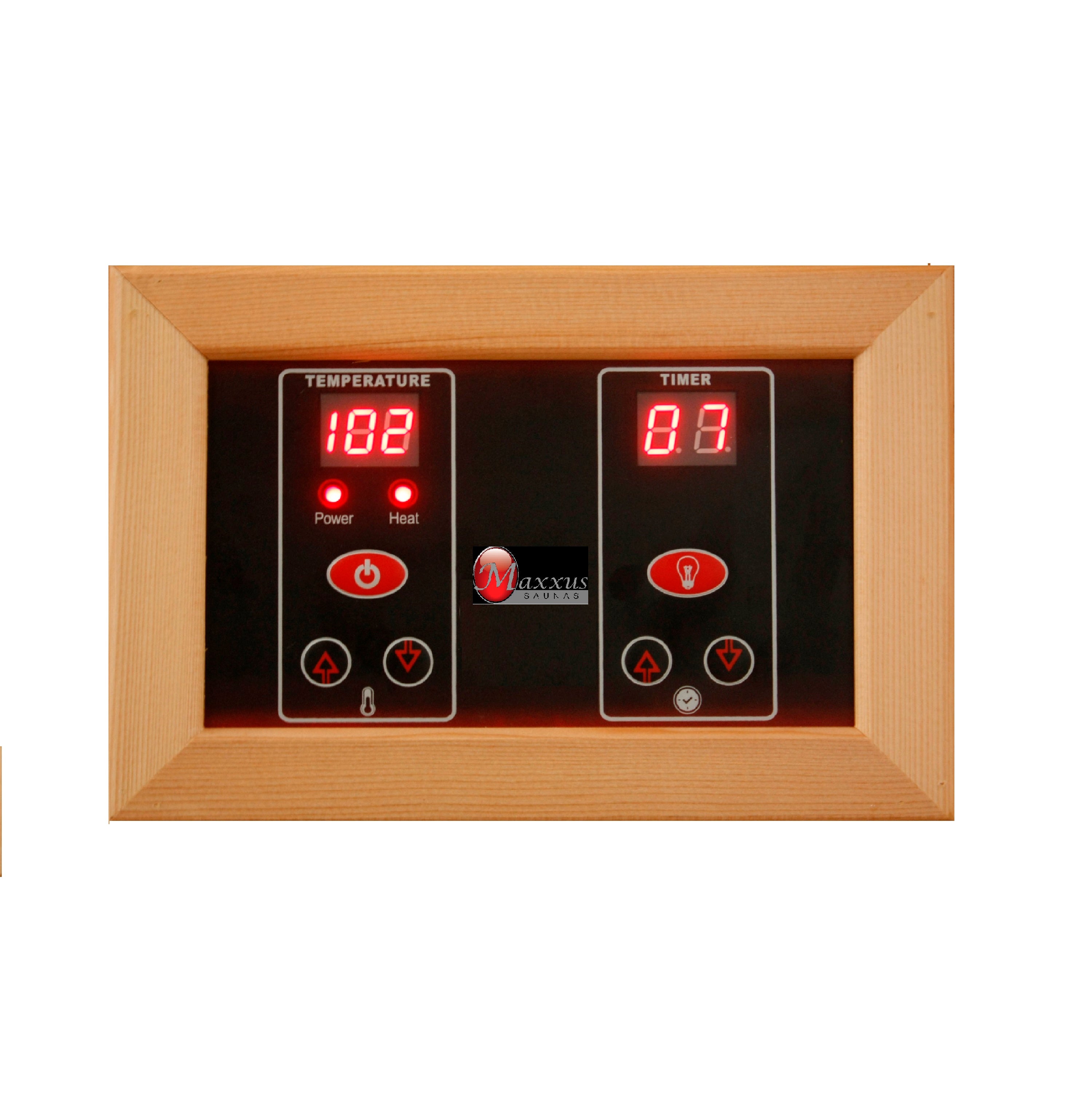 Maxxus Saunas Sauna Maxxus 3-Person Low EMF FAR Infrared Sauna Canadian Hemlock MX-K356-01
