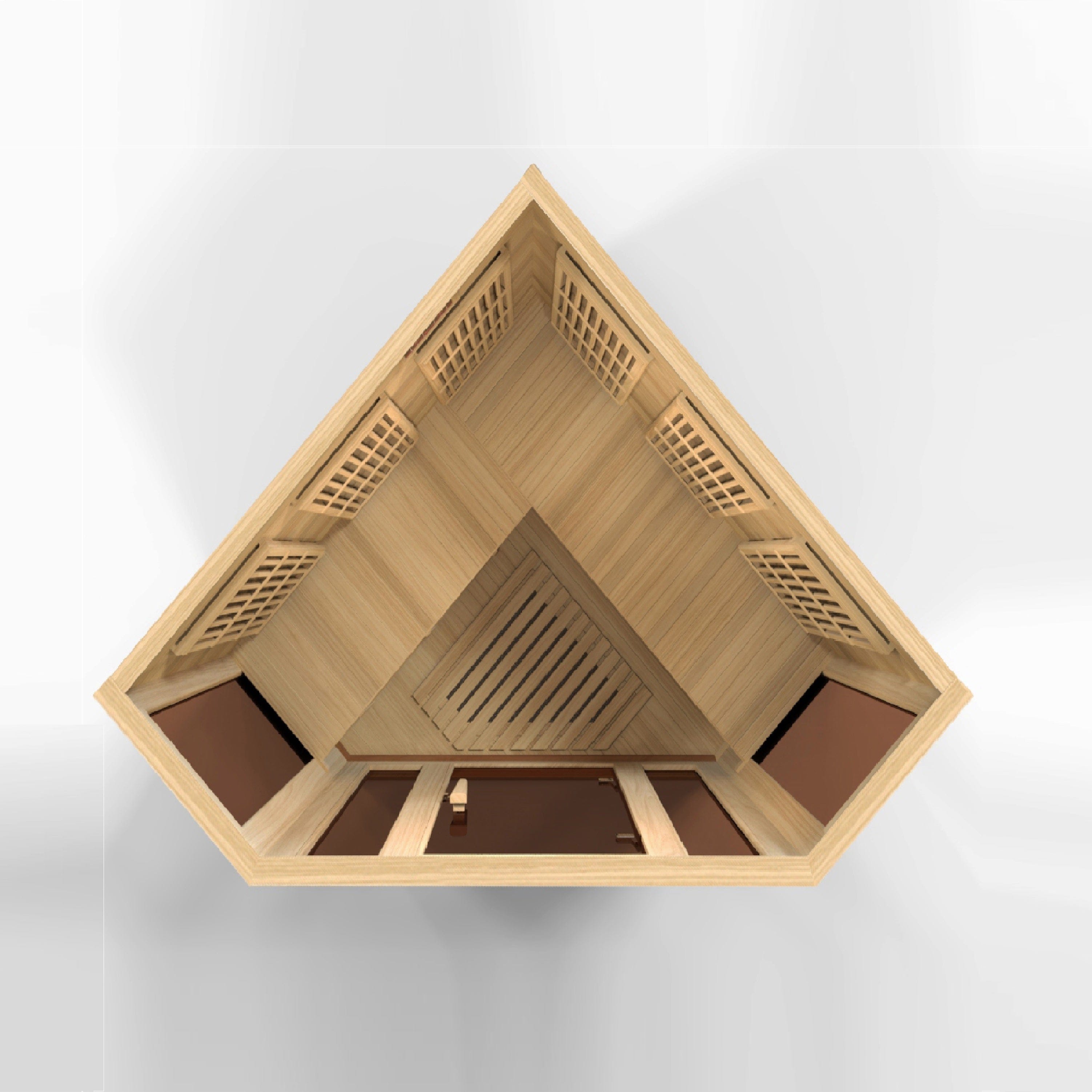 Maxxus Saunas Sauna Maxxus 3-Person Low EMF FAR Infrared Sauna Canadian Hemlock MX-K356-01