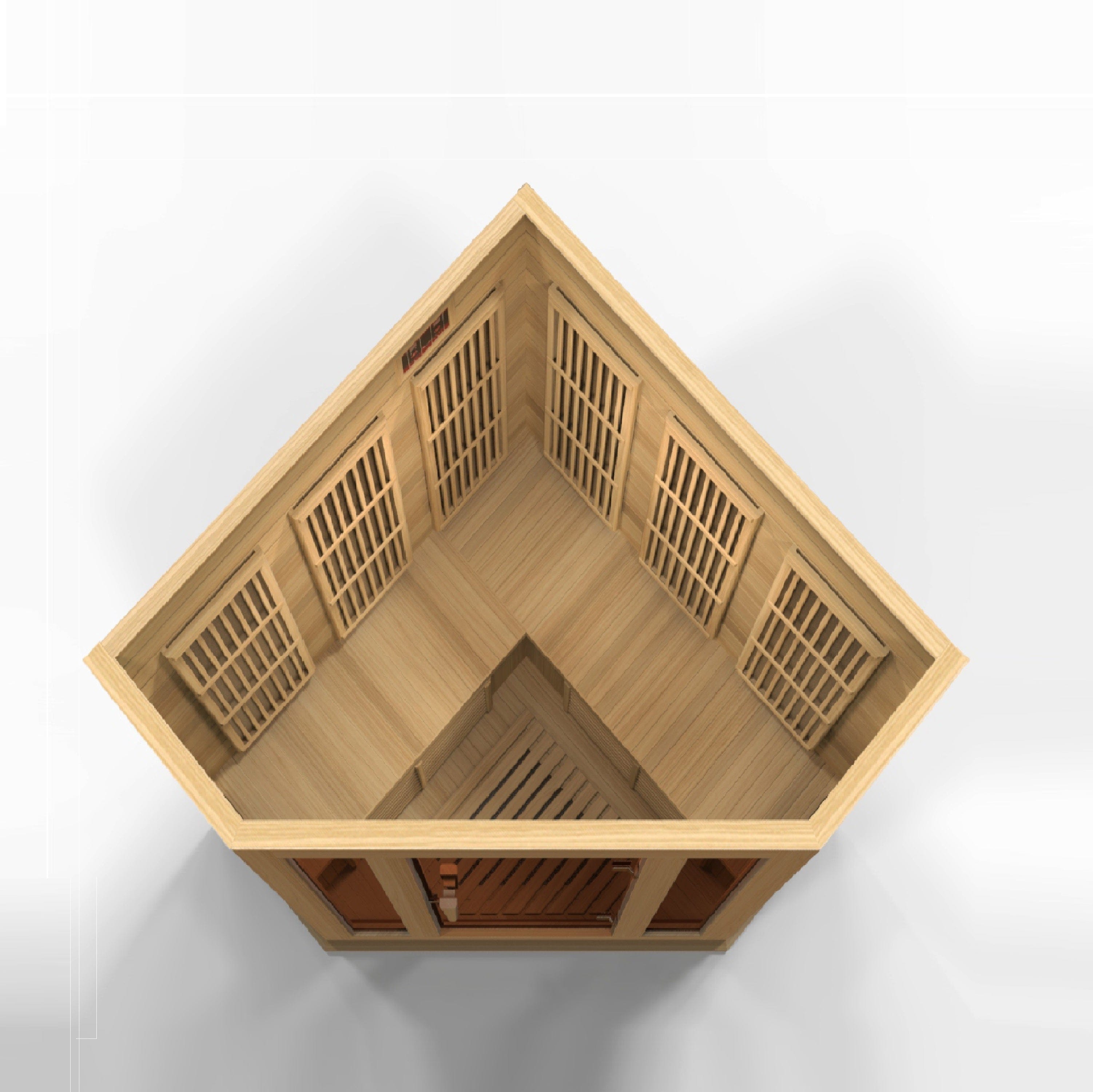 Maxxus Saunas Sauna Maxxus 3-Person Low EMF FAR Infrared Sauna Canadian Hemlock MX-K356-01