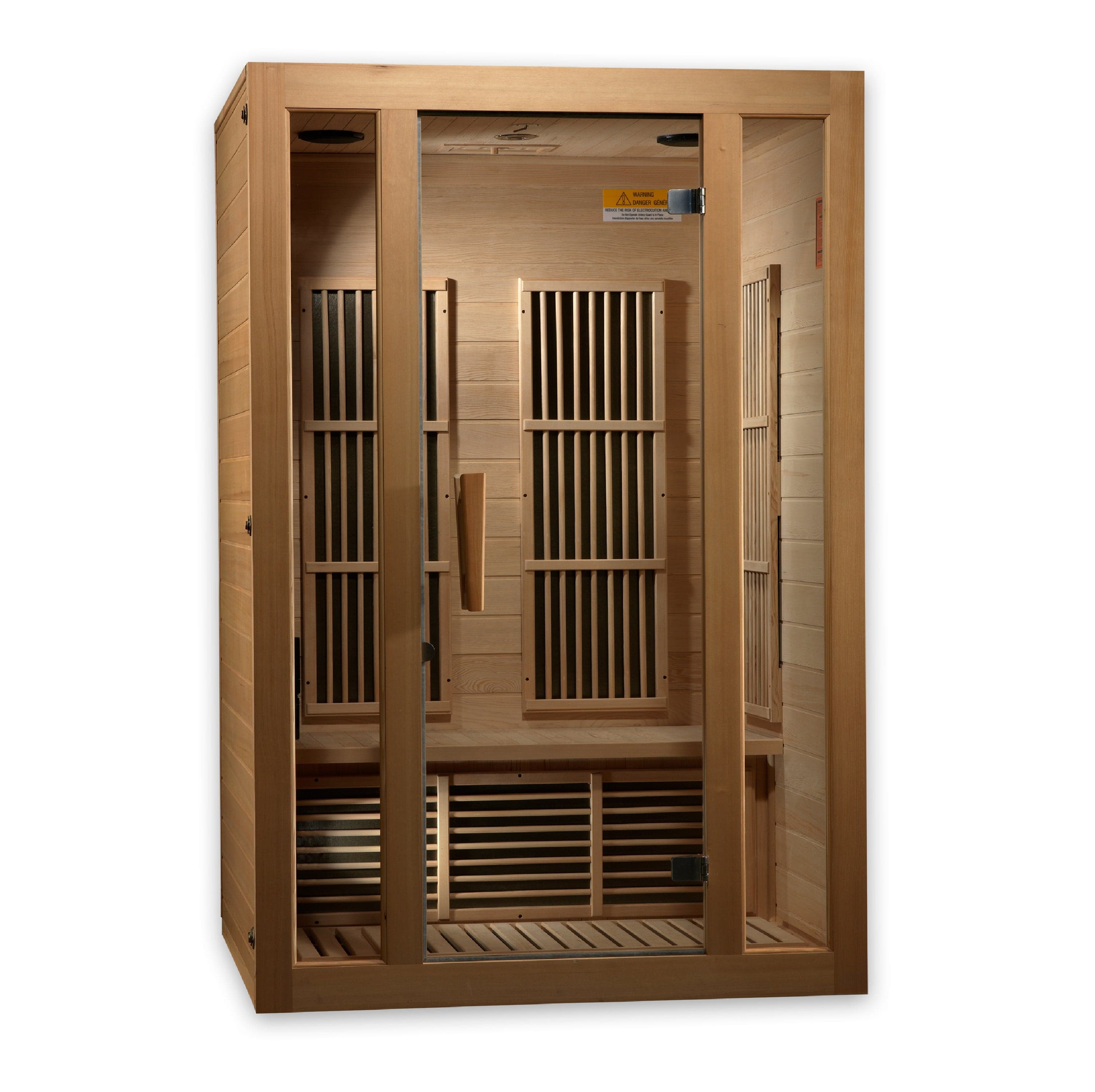 Maxxus Saunas Sauna Maxxus "Seattle" 2-Person Low EMF FAR Infrared Sauna Canadian Hemlock MX-J206-01