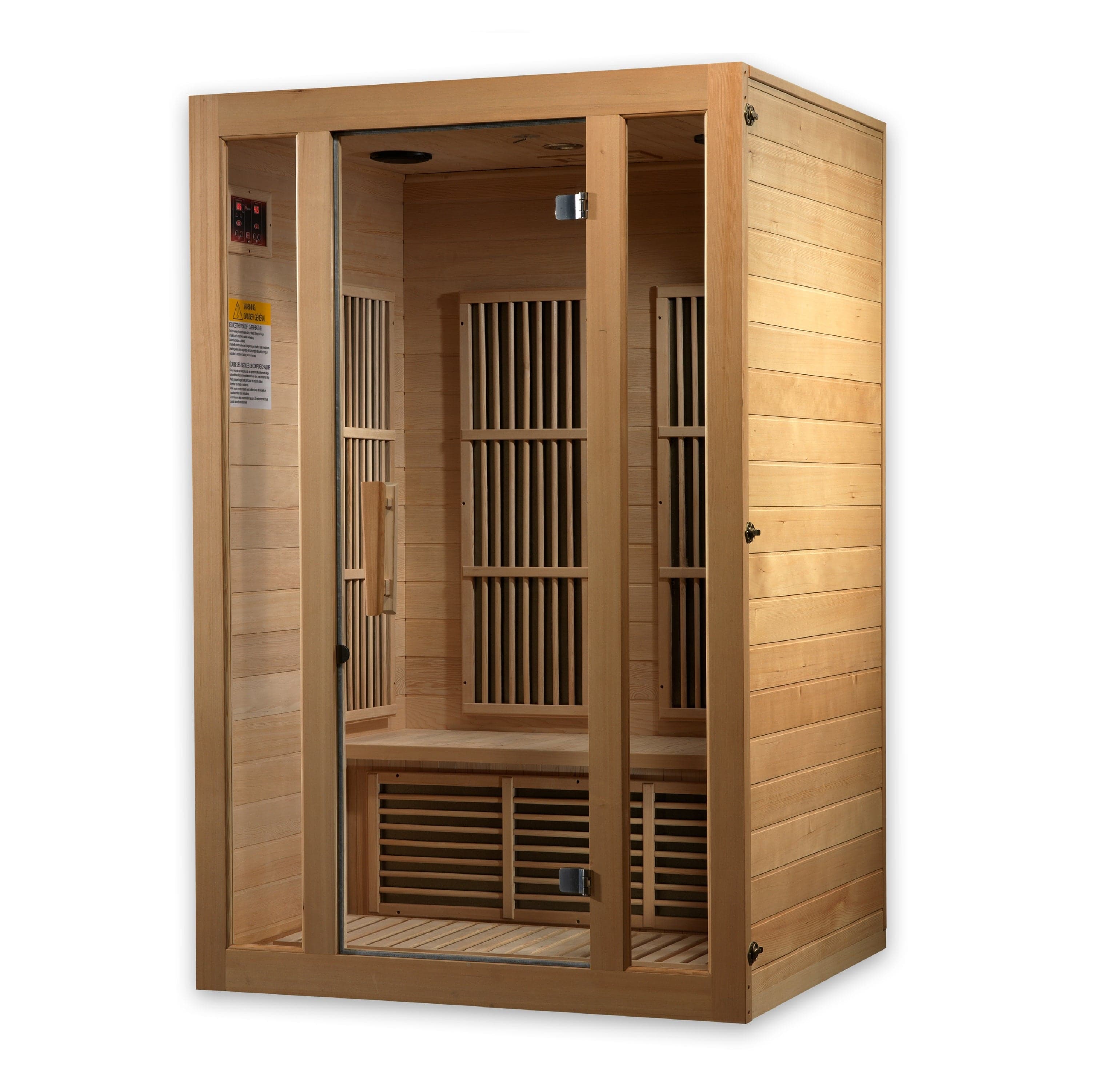 Maxxus Saunas Sauna Maxxus "Seattle" 2-Person Low EMF FAR Infrared Sauna Canadian Hemlock MX-J206-01