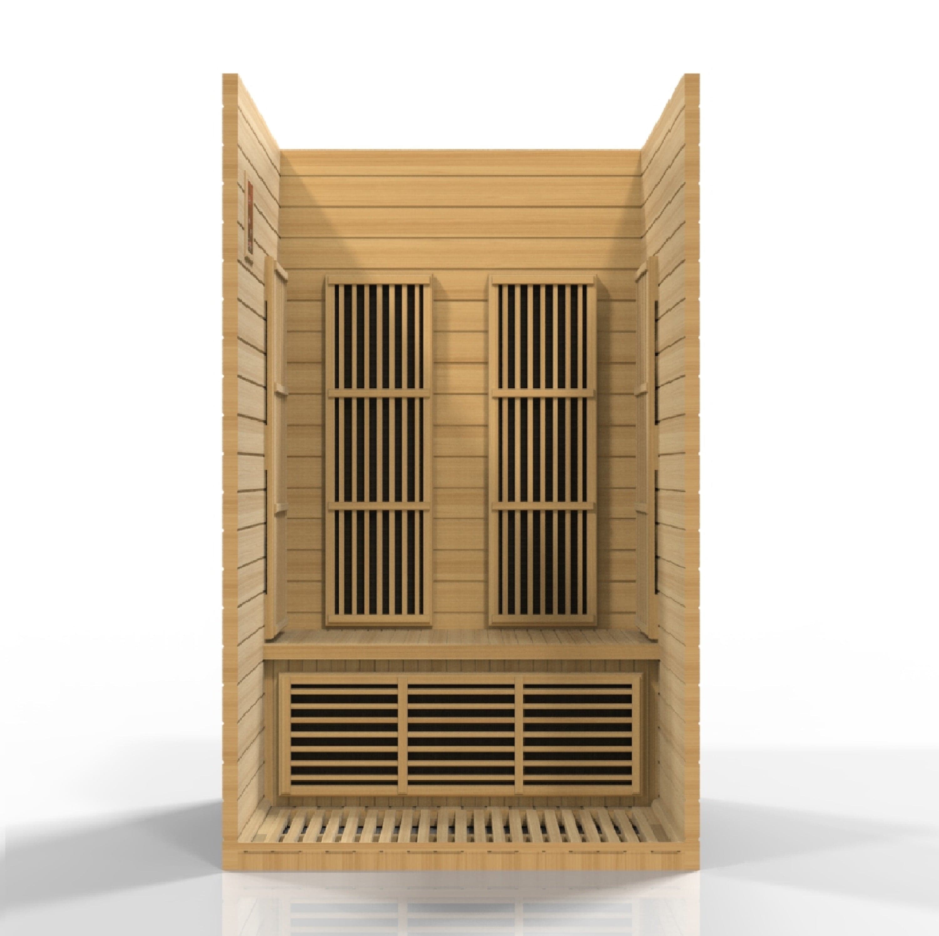 Maxxus Saunas Sauna Maxxus "Seattle" 2-Person Low EMF FAR Infrared Sauna Canadian Hemlock MX-J206-01