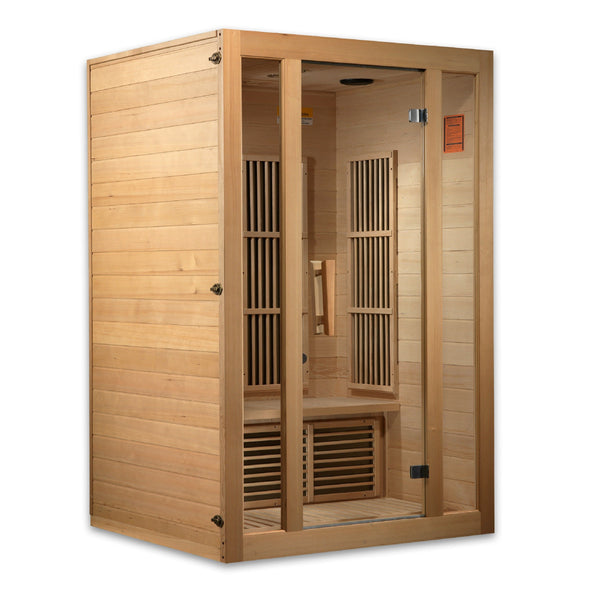 Maxxus Saunas Sauna Maxxus "Seattle" 2-Person Low EMF FAR Infrared Sauna Canadian Hemlock MX-J206-01