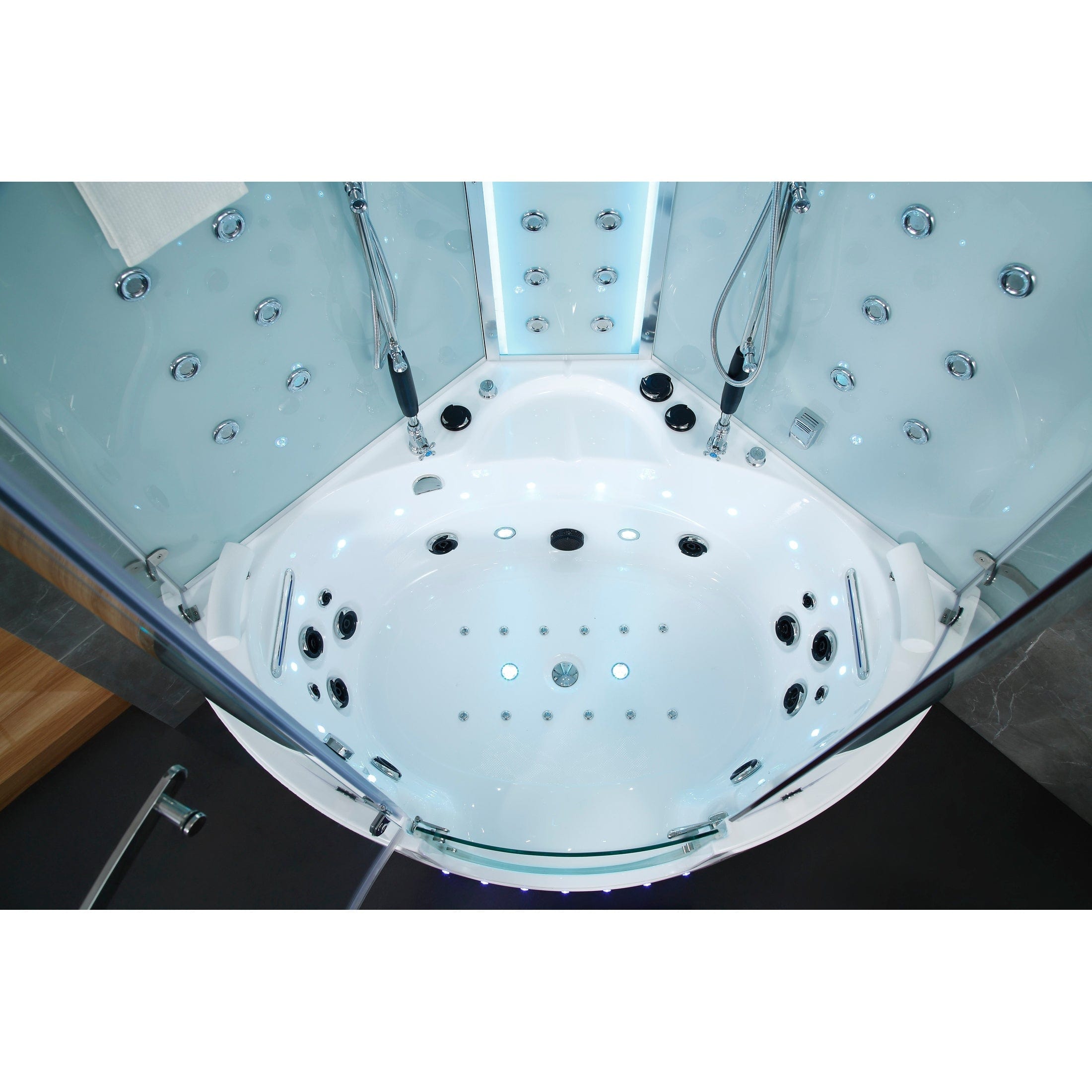 Maya Bath Steam Shower Maya Bath Platinum Comfort Walk-In Steam Shower