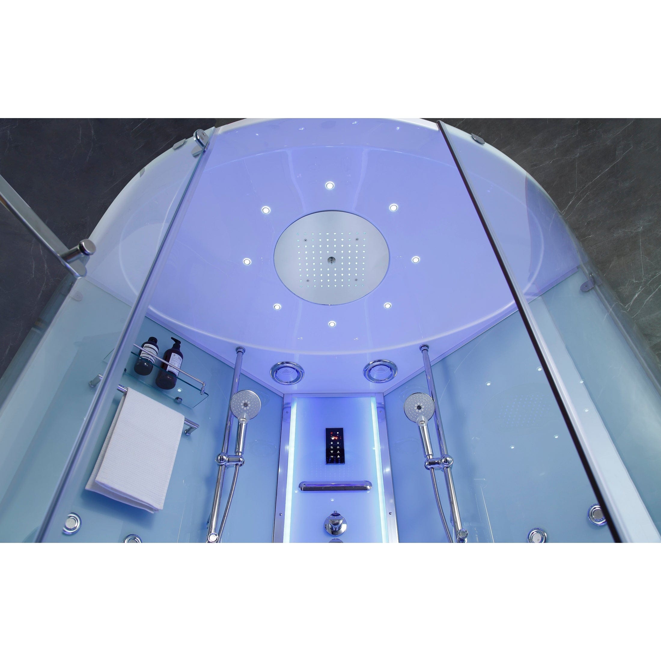Maya Bath Steam Shower Maya Bath Platinum Comfort Walk-In Steam Shower