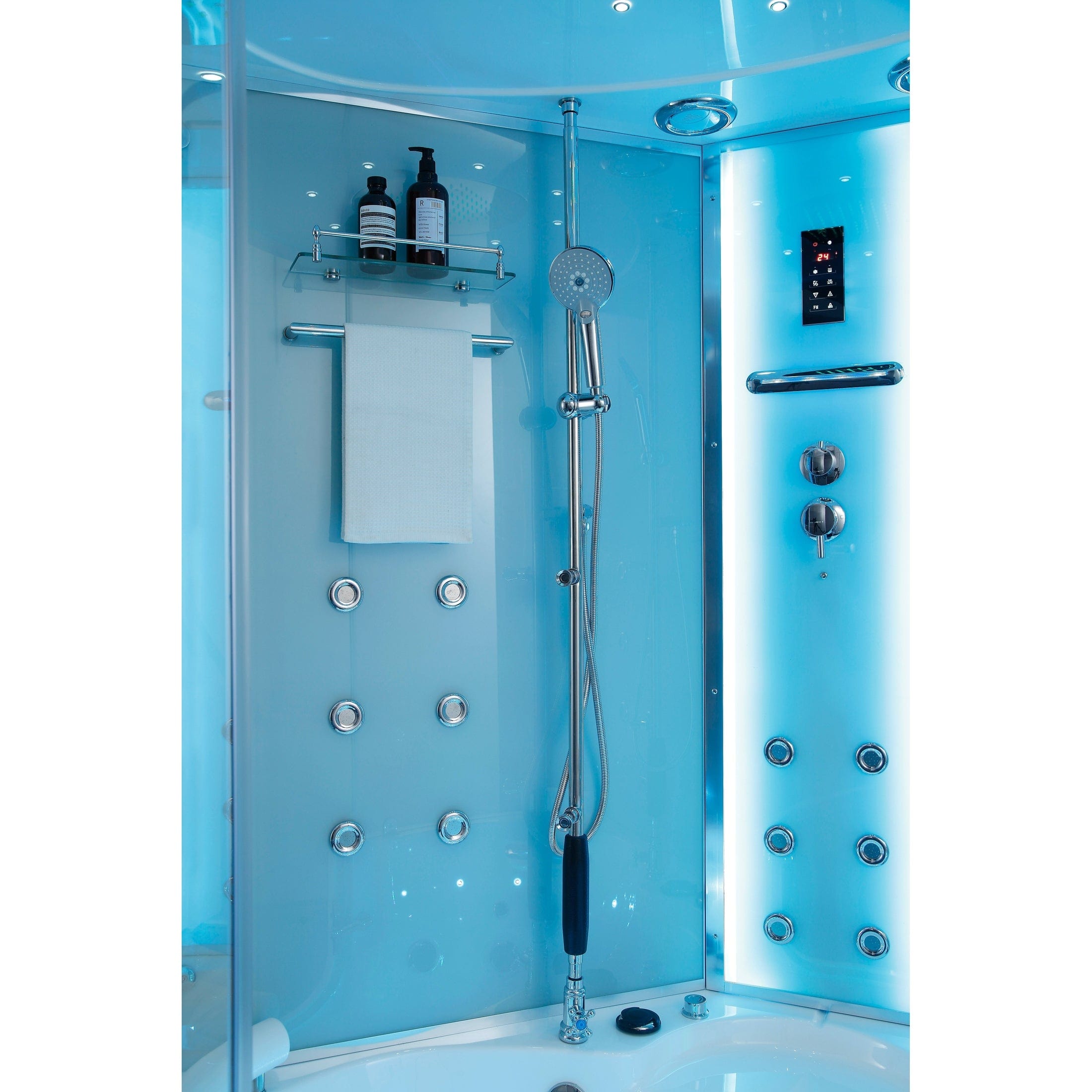 Maya Bath Steam Shower Maya Bath Platinum Comfort Walk-In Steam Shower