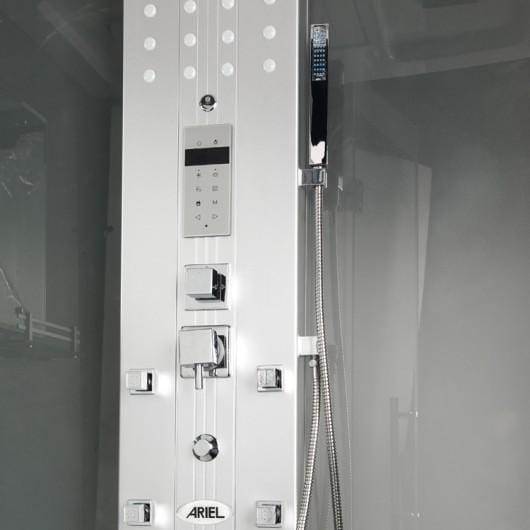 Mesa Mesa WS-500L Walk-In Steam Shower with Frosted Glass (47"L X 35"W X 85"H)