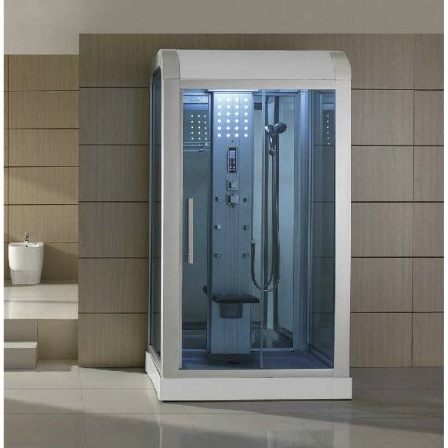 Mesa Mesa WS-500L Walk-In Steam Shower with Frosted Glass (47"L X 35"W X 85"H)