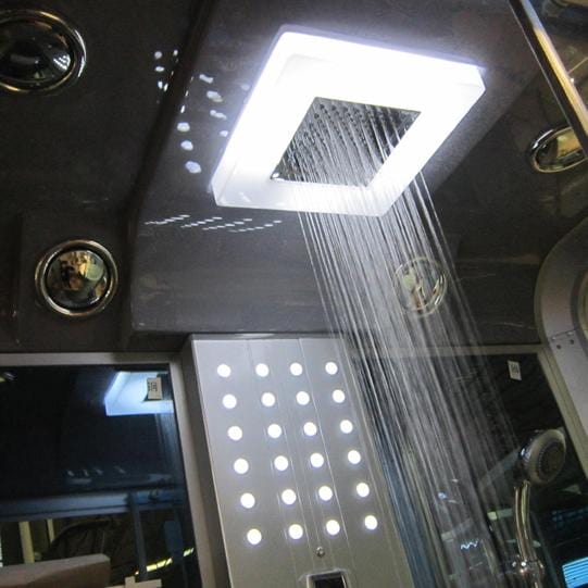 Mesa Mesa WS-500L Walk-In Steam Shower with Frosted Glass (47"L X 35"W X 85"H)
