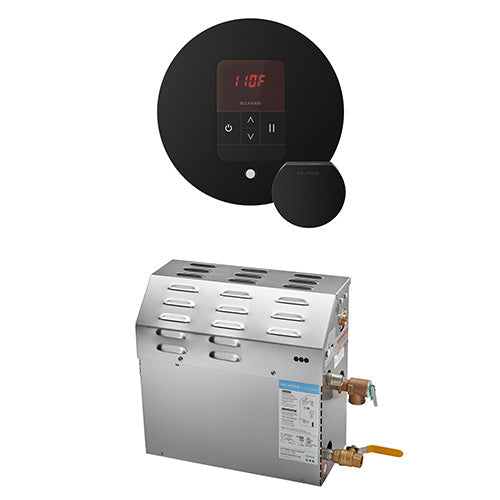 Mr. Steam 240V/ 1PH (Home Use) / Round / Matte Black Mr. Steam MS iTempo 9kW Steam Generator Package