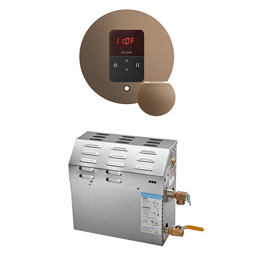 Mr. Steam 240V/ 1PH (Home Use) / Round / Nouveau Bronze Mr. Steam MS iTempo 6kW Steam Generator Package