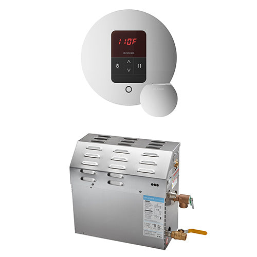 Mr. Steam 240V/ 1PH (Home Use) / Round / Polished Chrome Mr. Steam MS iTempo 9kW Steam Generator Package