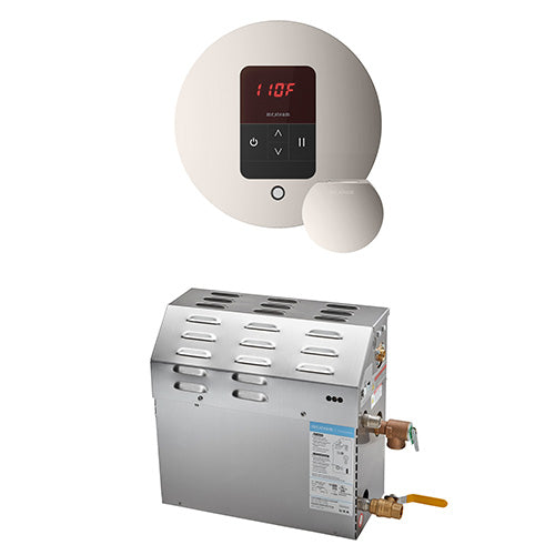 Mr. Steam 240V/ 1PH (Home Use) / Round / Polished Nickel Mr. Steam MS iTempo 7.5kW Steam Generator Package