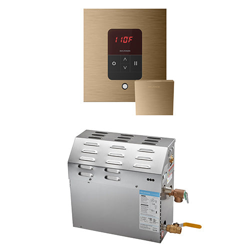 Mr. Steam 240V/ 1PH (Home Use) / Square / Brushed Bronze Mr. Steam MS iTempo 7.5kW Steam Generator Package