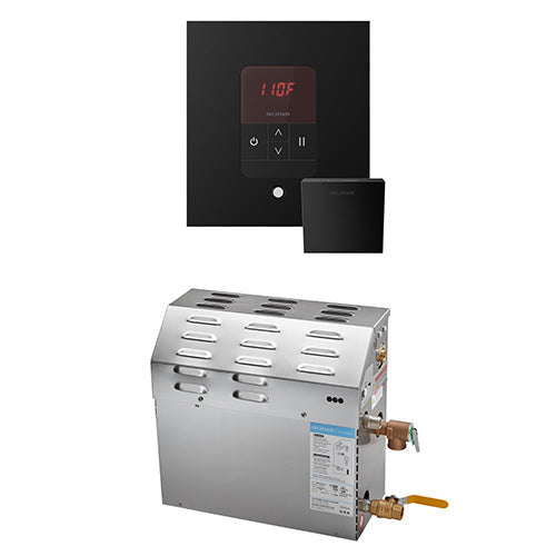 Mr. Steam 240V/ 1PH (Home Use) / Square / Matte Black Mr. Steam MS iTempo 5kW Steam Generator Package