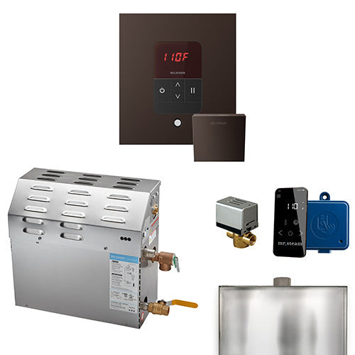 Mr. Steam 240V/ 1PH (Home Use) / Square / Oil Rubbed Bronze Mr. Steam MS iTempo 5kW Steam Generator Package w/ Accessories