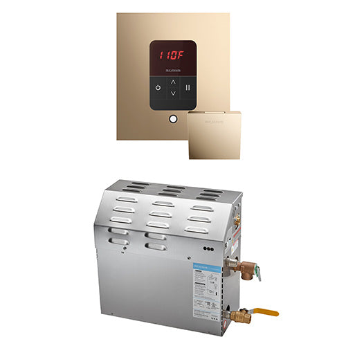 Mr. Steam 240V/ 1PH (Home Use) / Square / Polished Gold Mr. Steam MS iTempo 5kW Steam Generator Package