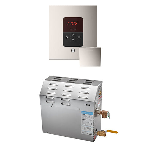 Mr. Steam 240V/ 1PH (Home Use) / Square / Polished Nickel Mr. Steam MS iTempo 7.5kW Steam Generator Package