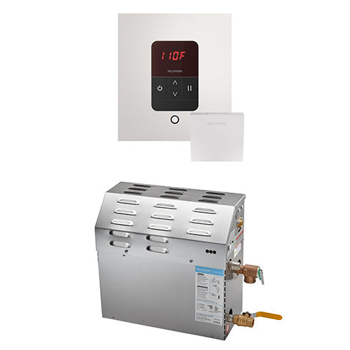 Mr. Steam 240V/ 1PH (Home Use) / Square / White Mr. Steam MS iTempo 9kW Steam Generator Package