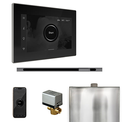 Mr. Steam Black Fascia / Brilliant Black Mr. Steam XButler Linear Control Package